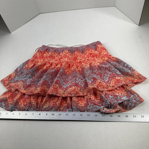 Amy Byer Girl's Sz Large 14 Skirt And Top Set Lined Ruffled Red Festive Preowned - Picture 15 of 16